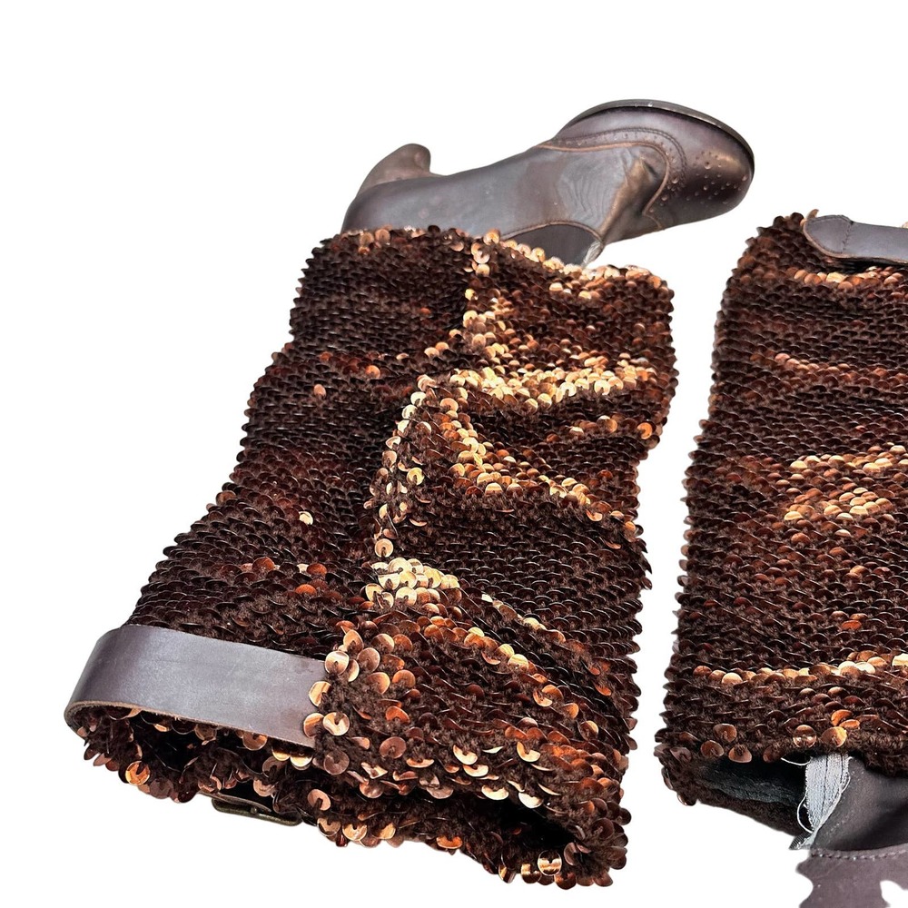 Irregular Choice Deadstock Women's Carnaby Queen Sequin Slouch Boot Size 10 - Picture 7 of 13